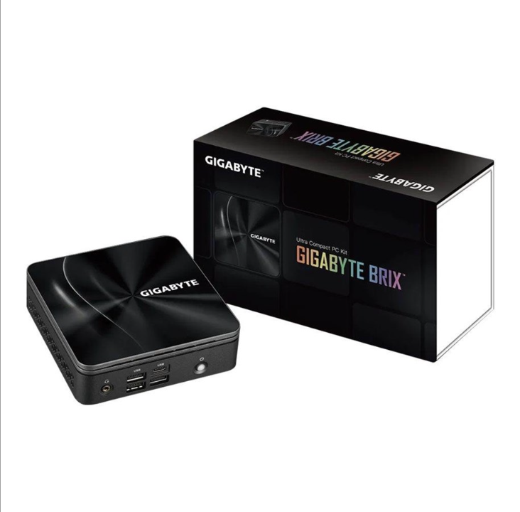 GIGABYTE BRIX GB-BRR7-4700 (rev. 1.0) - Ultra Compact PC Kit - Ryzen 7 4700U 2 GHz - 0 GB - no HDD