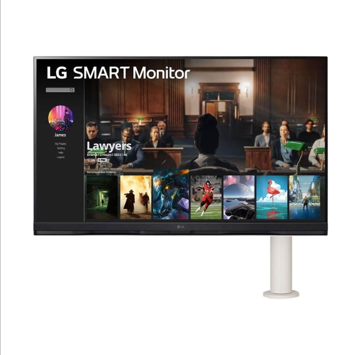 32" LG 32SQ780S-W - 3840x2160 - 65Hz - VA - USB-C - Smart Monitor - 5 ms - Screen