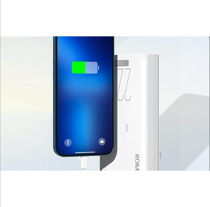 ROMOSS SENSE8F PowerBank - Vit - 30000 mAh