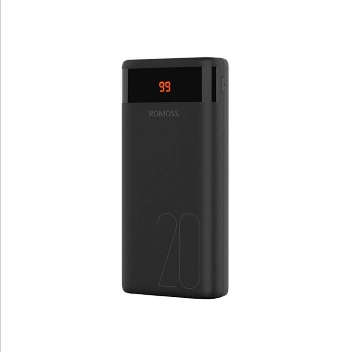 ROMOSS Ares 20 PowerBank - Svart - 20000 mAh