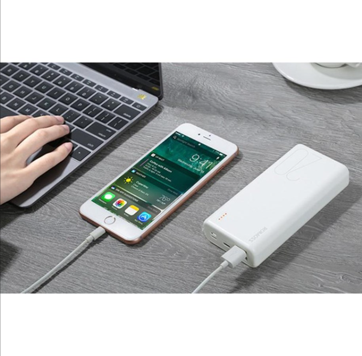 ROMOSS Simple 20 PowerBank - Vit - 20000 mAh