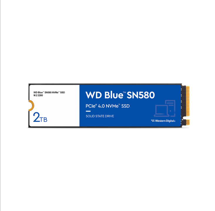 WD Blue SN580 SSD - 2 تيرابايت - PCI-E 4.0 - M.2 2280