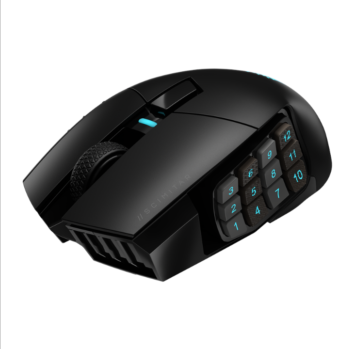 Corsair SCIMITAR ELITE WIRELESS Gaming Mouse - Mouse - Optic - 16 buttons - Black