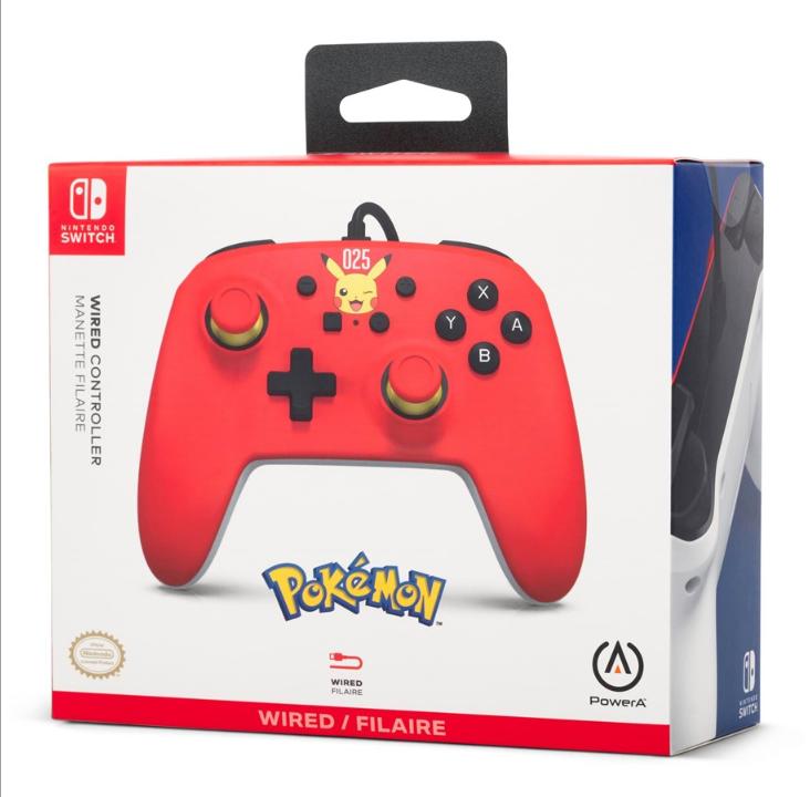 PowerA wired controller for Nintendo Switch - Laughing Pikachu - Gamepad - Nintendo Switch