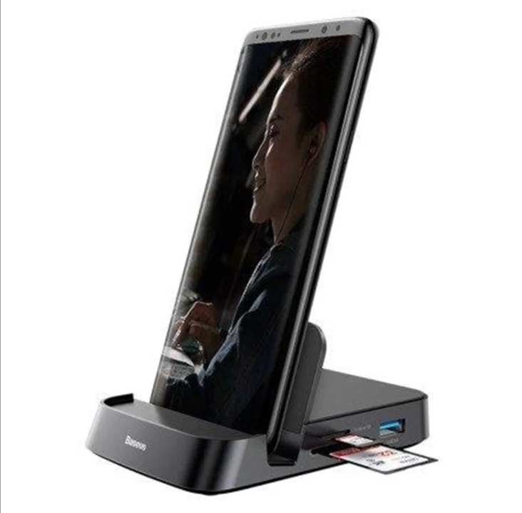 Baseus Mate USB Type-C Hub Desktop Docking Station Stand for Mobile Phone