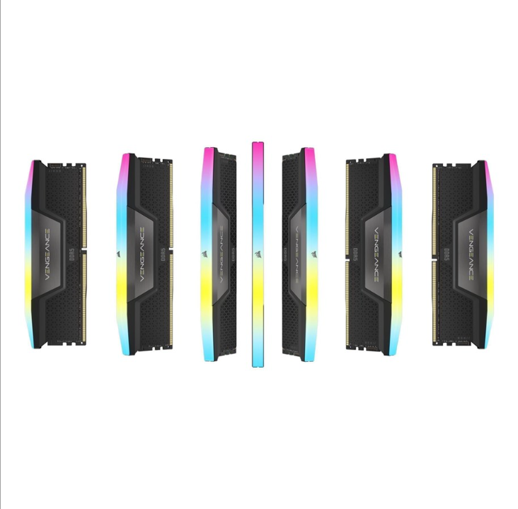 Corsair Vengeance RGB DDR5-6000 - 32GB - CL36 - Dual Channel (2 pcs) - Intel XMP - Black with RGB