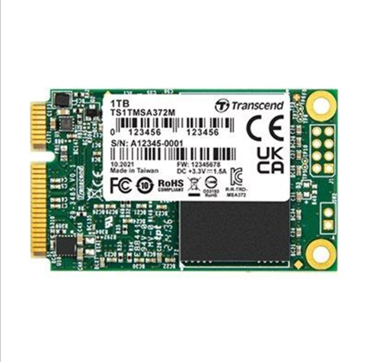 ترانسيند MSA372M SSD - 1 تيرابايت - SATA-600 - mSATA