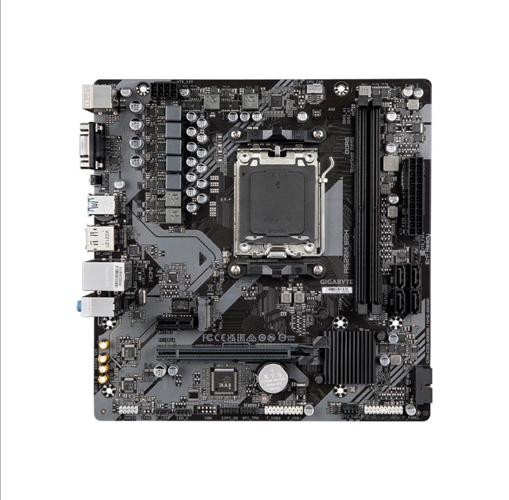 GIGABYTE A620M S2H - motherboard - micro ATX - Socket AM5 - AMD A620 Motherboard - AMD A620 - AMD AM5 socket - DDR5 RAM - Micro-ATX