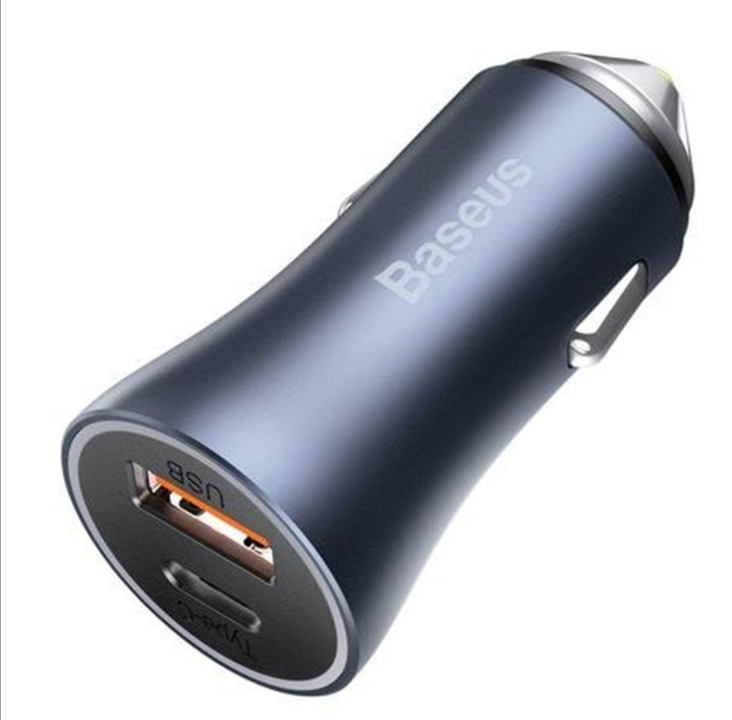 Baseus Golden Contactor Pro car charger 2x USB 40W (gray)