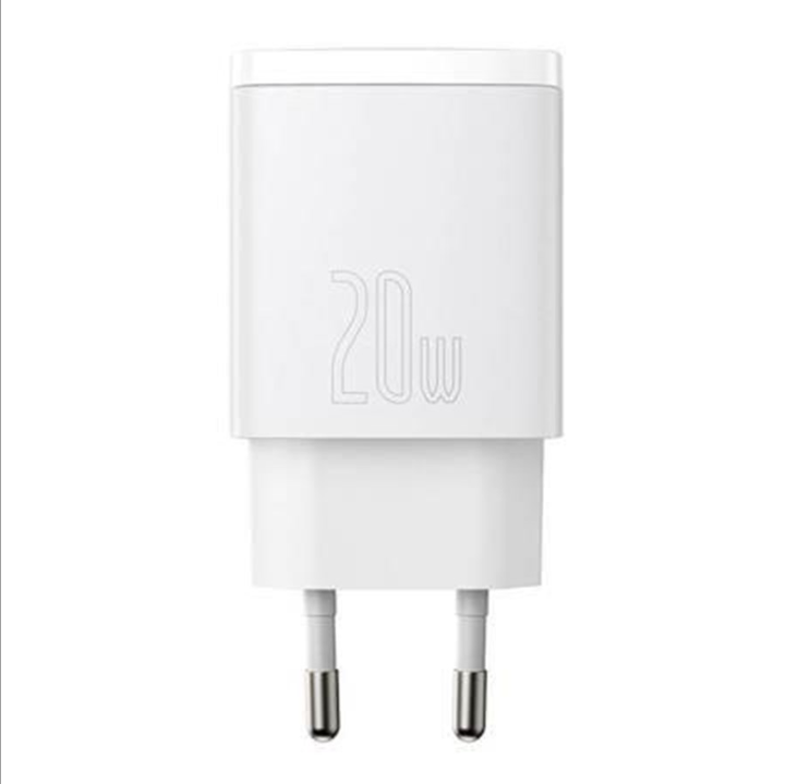 Baseus Compact Quick Charger USB USB-C 20W (white)