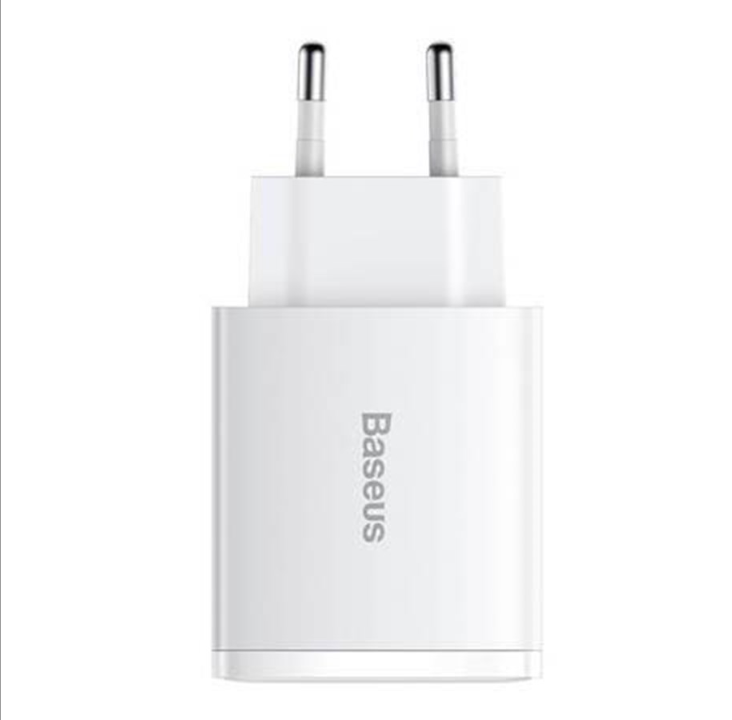 Baseus Compact Quick Charger 2xUSB USB-C PD 3A