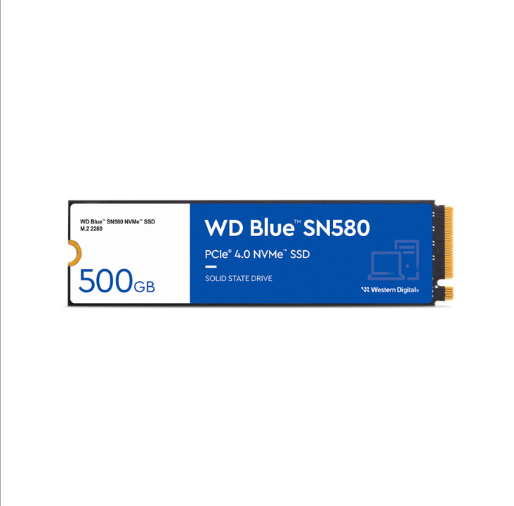 WD Blue SN580 SSD - 500GB - PCI-E 4.0 - M.2 2280