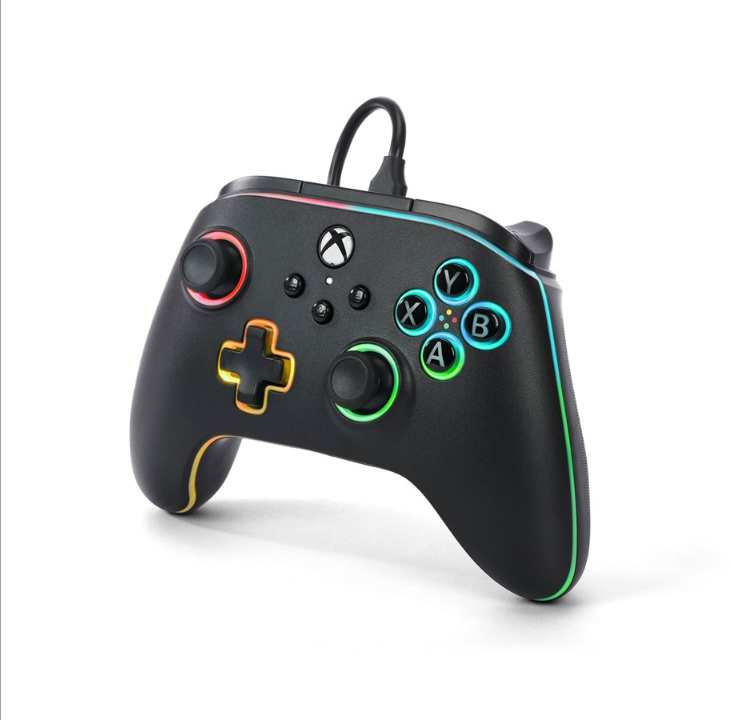 PowerA Advantage Corded Controller for Xbox Series X|S with Lumectra Black - Gamepad - Microsoft Xbox Series S