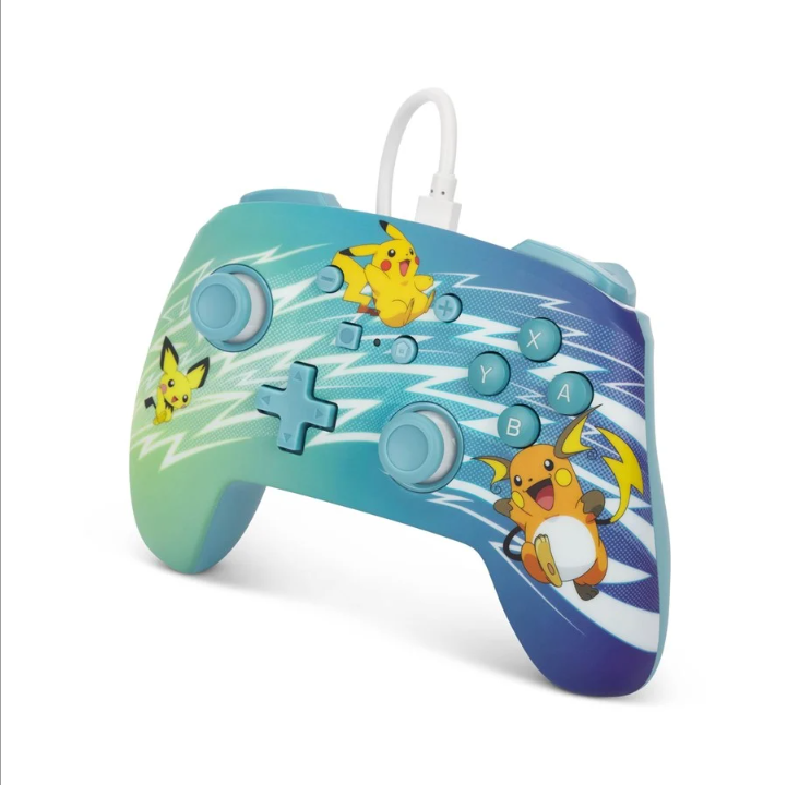 PowerA Enhanced Wired Controller for Nintendo Switch Pikachu evolution - Gamepad - Nintendo Switch