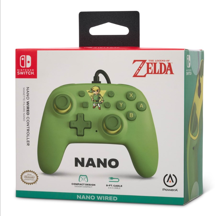 PowerA The wired controller Nano for Nintendo Switch - Toon Link - Gamepad - Nintendo Switch