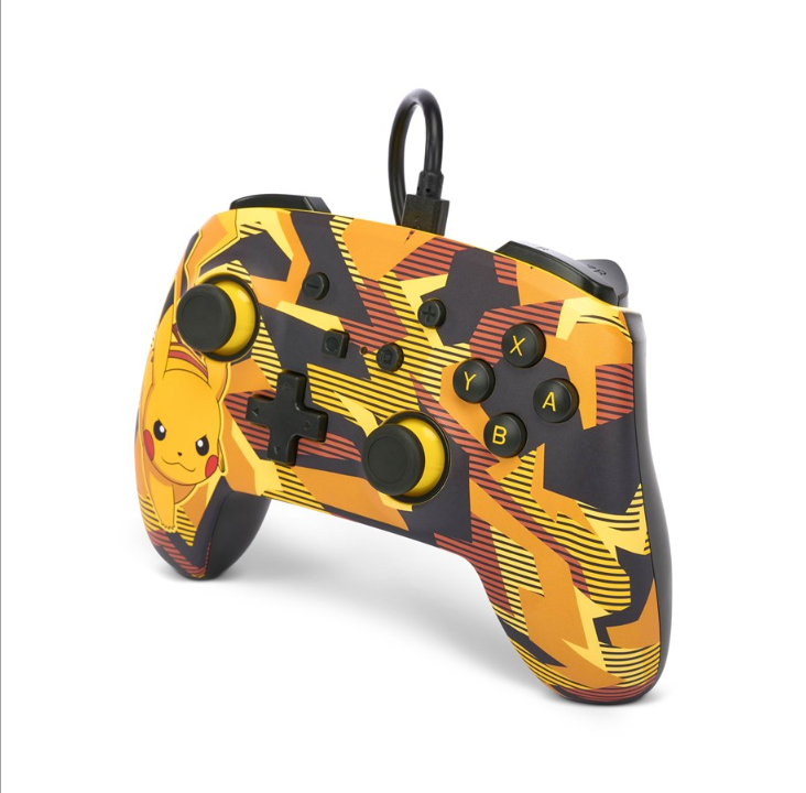 PowerA Enhanced Wired Controller for Nintendo Switch Camo Storm Pikachu - Gamepad - Nintendo Switch