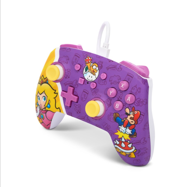 PowerA Enhanced Wired Controller for Nintendo Switch Princess Peach Battle - Accessories for game console - Nintendo Switch