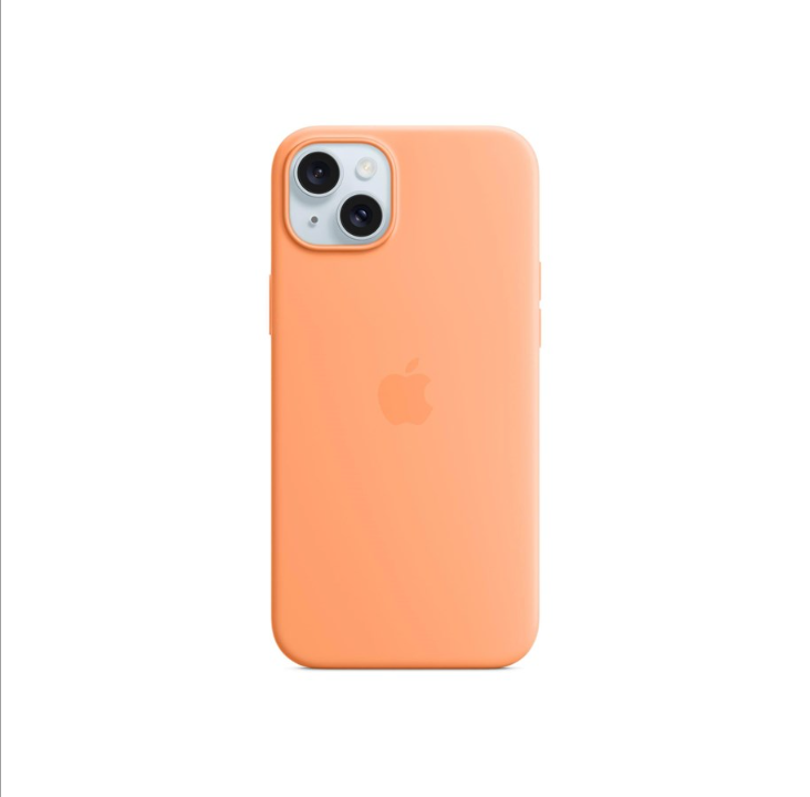 Apple iPhone 15 Plus Silicone Case with MagSafe - Orange Sorbet