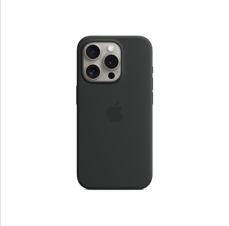 Apple iPhone 15 Pro Silicone Case with MagSafe - Black