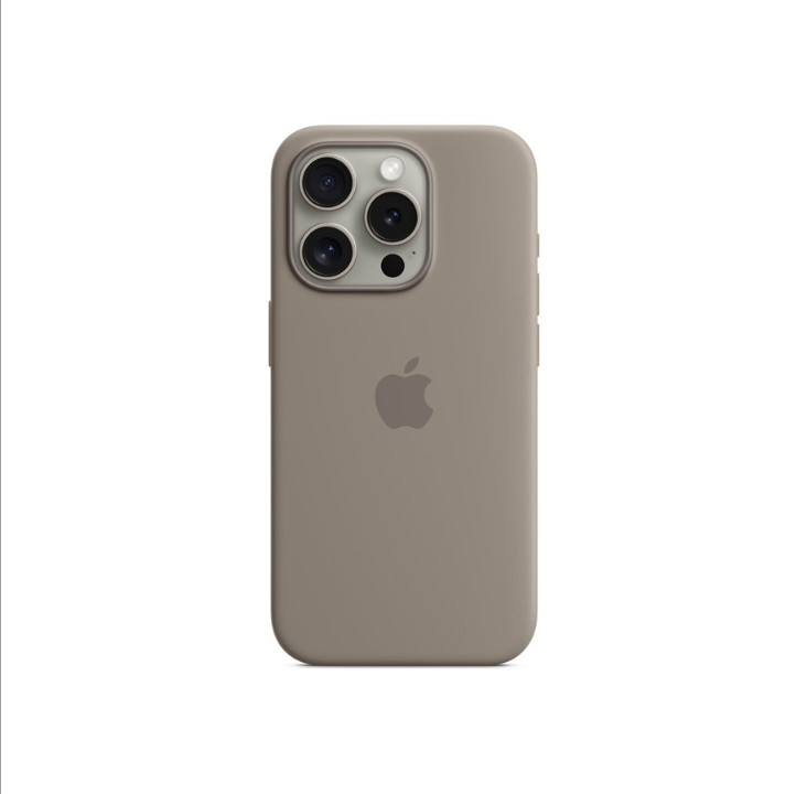 Apple iPhone 15 Pro Silicone Case with MagSafe - Clay