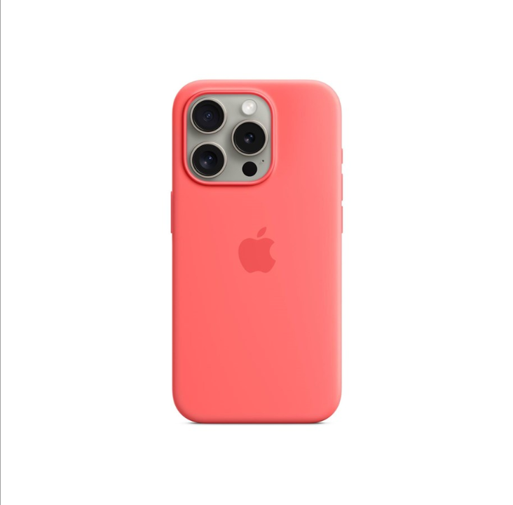 Apple iPhone 15 Pro Silicone Case with MagSafe - Guava