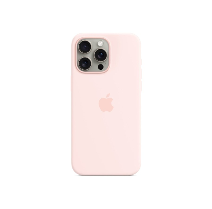 Apple iPhone 15 Pro Max Silicone Case with MagSafe - Light Pink