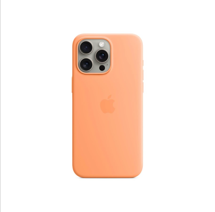 Apple iPhone 15 Pro Max Silicone Case with MagSafe - Orange Sorbet