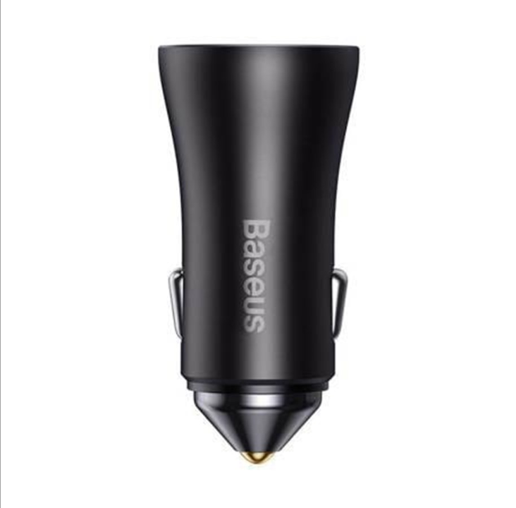 Baseus Golden Contactor Pro car charger 2x USB-C 40W (Dark Gray)