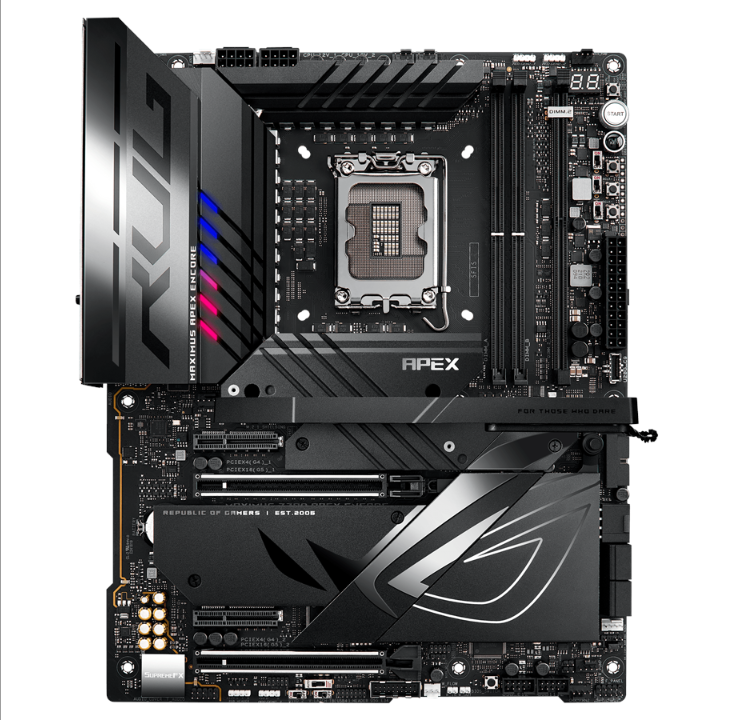 اللوحة الأم ASUS ROG MAXIMUS Z790 APEX ENCORE - Intel Z790 - مقبس Intel LGA1700 - ذاكرة الوصول العشوائي DDR5 - ATX