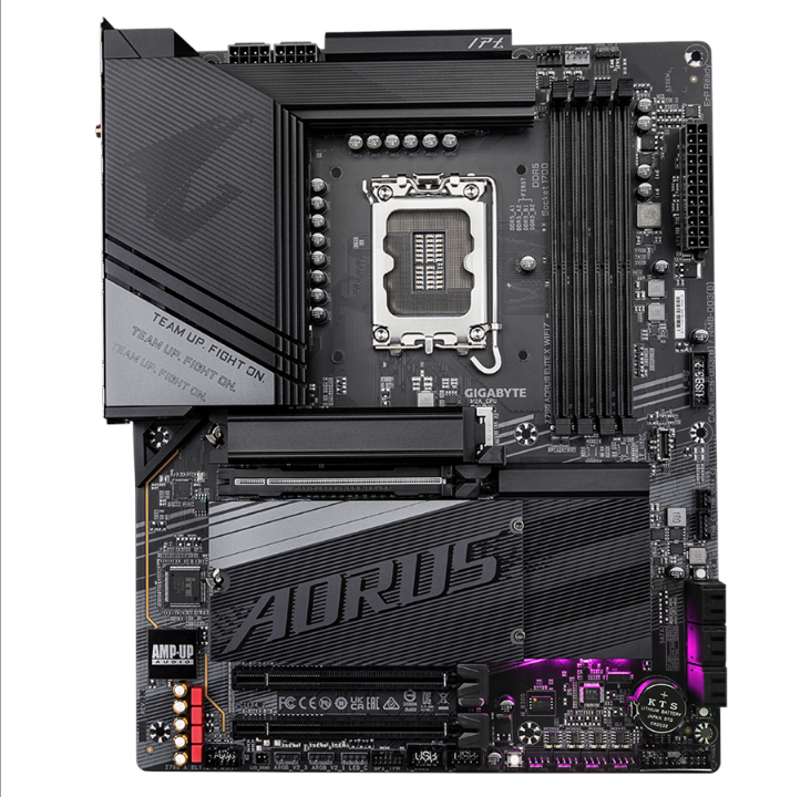 GIGABYTE Z790 AORUS ELITE X WIFI7 Motherboard - Intel Z790 - Intel LGA1700 socket - DDR5 RAM - ATX