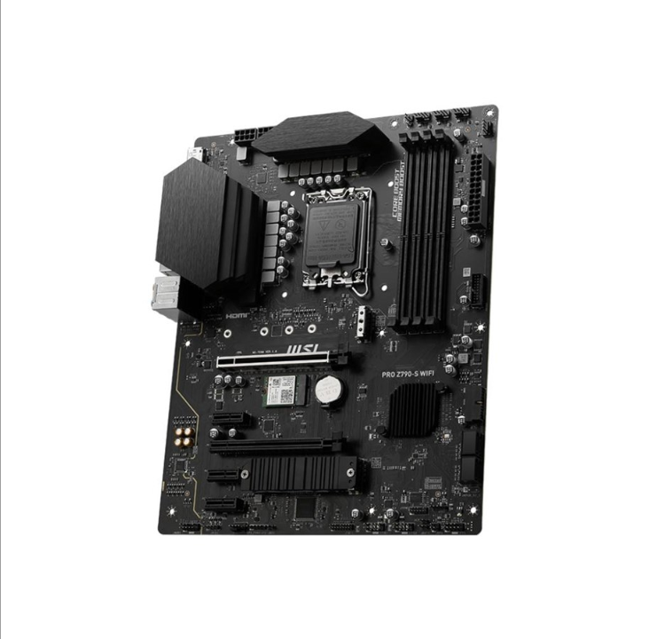 MSI PRO Z790-S WIFI Motherboard - Intel Z790 - Intel LGA1700 socket - DDR5 RAM - ATX