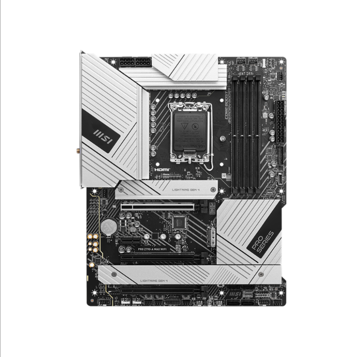 MSI PRO Z790-A MAX WIFI Motherboard - Intel Z790 - Intel LGA1700 socket - DDR5 RAM - ATX