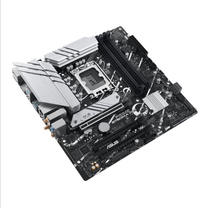 ASUS PRIME B760M-A WIFI (V2) Motherboard - Intel B760 - Intel LGA1700 socket - DDR5 RAM - Micro-ATX