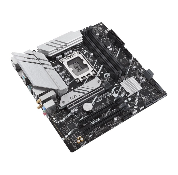 ASUS PRIME B760M-A WIFI D4 (V2) Motherboard - Intel B760 - Intel LGA1700 socket - DDR4 RAM - Micro-ATX