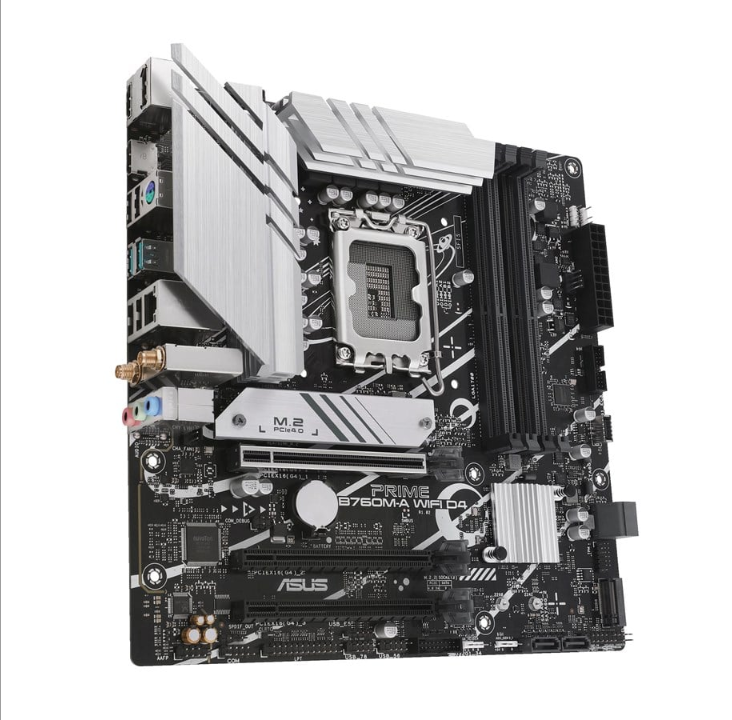 ASUS PRIME B760M-A WIFI D4 (V2) Motherboard - Intel B760 - Intel LGA1700 socket - DDR4 RAM - Micro-ATX