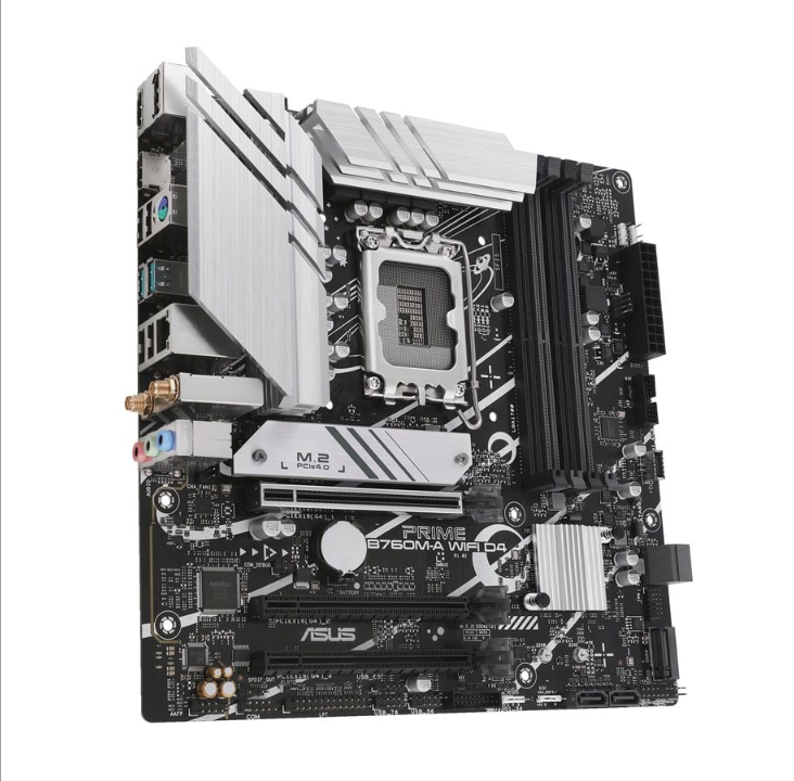 اللوحة الأم ASUS PRIME B760M-A WIFI D4 (V2) - Intel B760 - مقبس Intel LGA1700 - ذاكرة الوصول العشوائي DDR4 - Micro-ATX