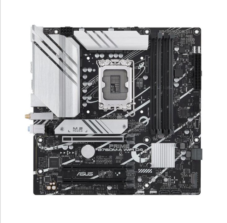 ASUS PRIME B760M-A WIFI D4 (V2) Motherboard - Intel B760 - Intel LGA1700 socket - DDR4 RAM - Micro-ATX