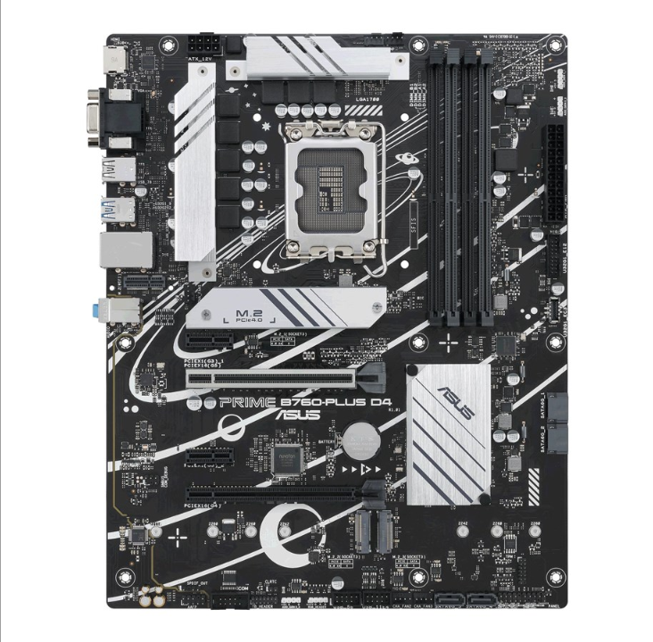 اللوحة الأم ASUS PRIME B760-PLUS D4 (V2) - Intel B760 - مقبس Intel LGA1700 - ذاكرة الوصول العشوائي DDR4 - ATX