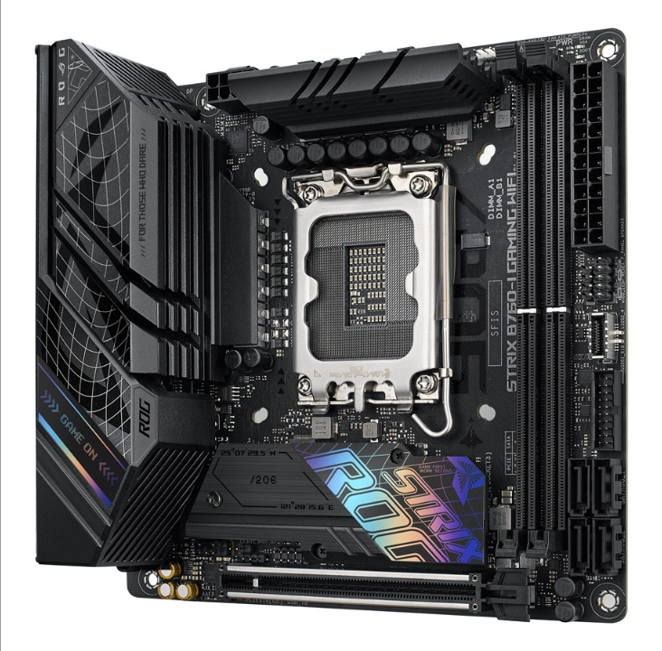 ASUS ROG STRIX B760-I GAMING WIFI (V2) Motherboard - Intel B760 - Intel LGA1700 socket - DDR5 RAM - Mini-ITX