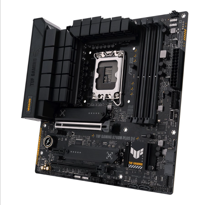 ASUS TUF GAMING B760M-PLUS D4 (V2) Motherboard - Intel B760 - Intel LGA1700 socket - DDR4 RAM - Micro-ATX