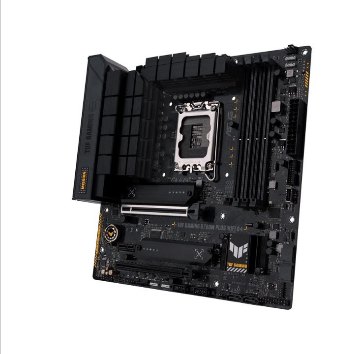 ASUS TUF GAMING B760M-PLUS WIFI D4 (V2) Motherboard - Intel B760 - Intel LGA1700 socket - DDR4 RAM - Micro-ATX