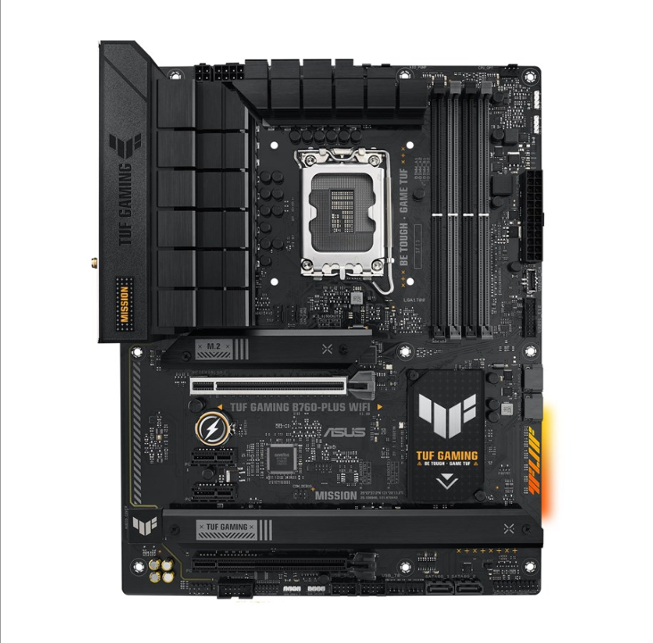 ASUS TUF GAMING B760-PLUS WIFI (V2) Motherboard - Intel B760 - Intel LGA1700 socket - DDR5 RAM - ATX