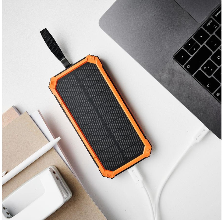 Lippa 10.000 mAh Solar Powerbank 2 x USB-A Output PowerBank - 10000 mAh