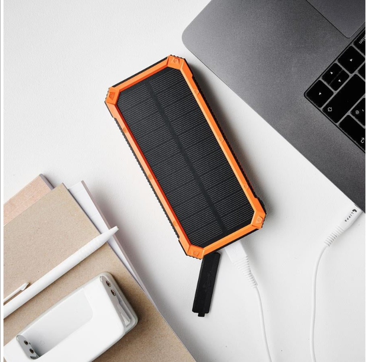 Lippa 20.000 mAh Solar Powerbank 1 x USB-C PD & 3 x USB-A Output PowerBank - 20000 Ah