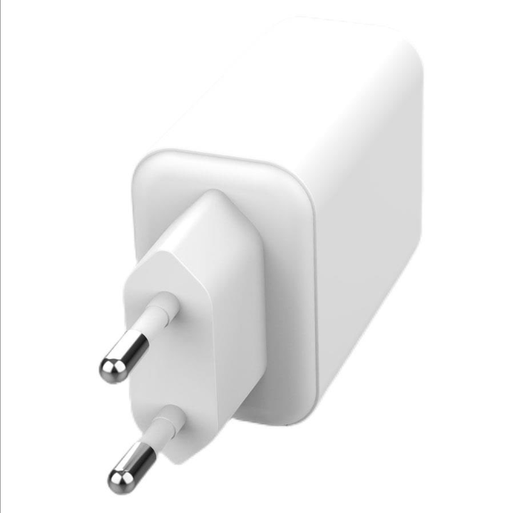 Lippa 65W USB-C PD & USB-A QC GaN Wall Charger - White