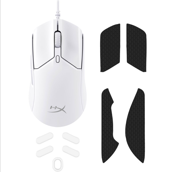 HyperX Pulsefire Haste 2 - White - Gaming mouse - Optic - 6 buttons - White