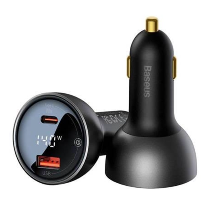 Baseus Car charger Superme USB USB-C 140W (black)