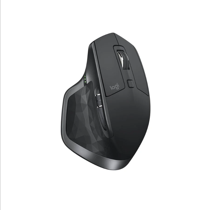 Logitech MX Master 2S Wireless Mouse (BT) - Graphite - Ergonomic mouse - Laser - 7 buttons - Black