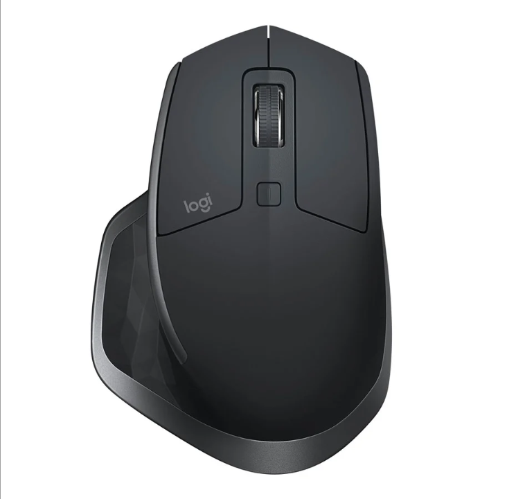 Logitech MX Master 2S Wireless Mouse (BT) - Graphite - Ergonomic mouse - Laser - 7 buttons - Black