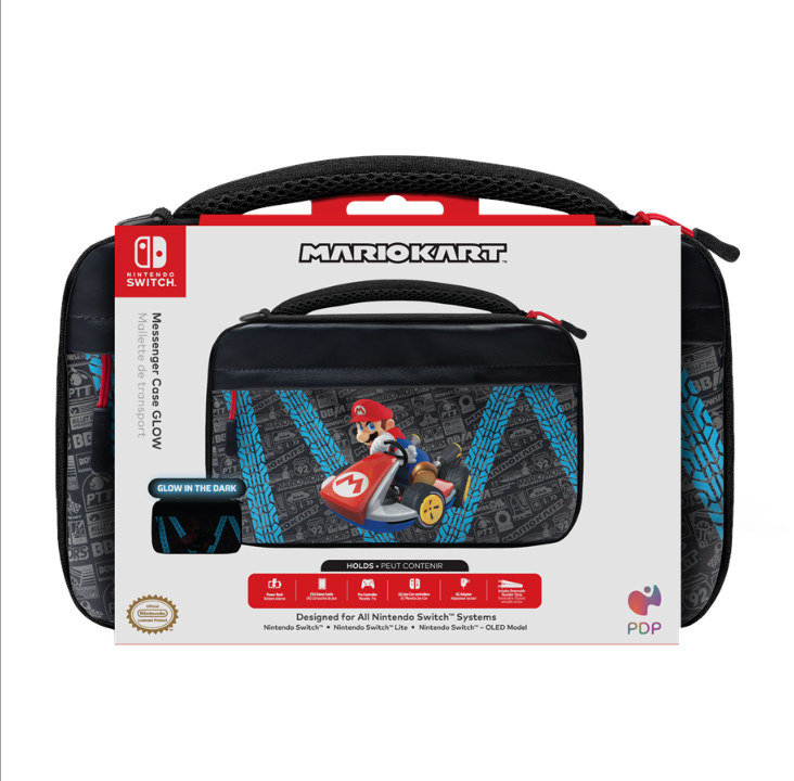 PDP Commuter Case GLOW - Mario Kart Drift - Bag - Nintendo Switch